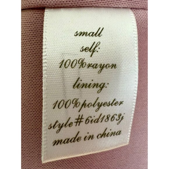 Blue Rain Embroidered Mauve Pink Lace Trim Babydoll Mini Dress S | Coquette Boho - Picture 14 of 16